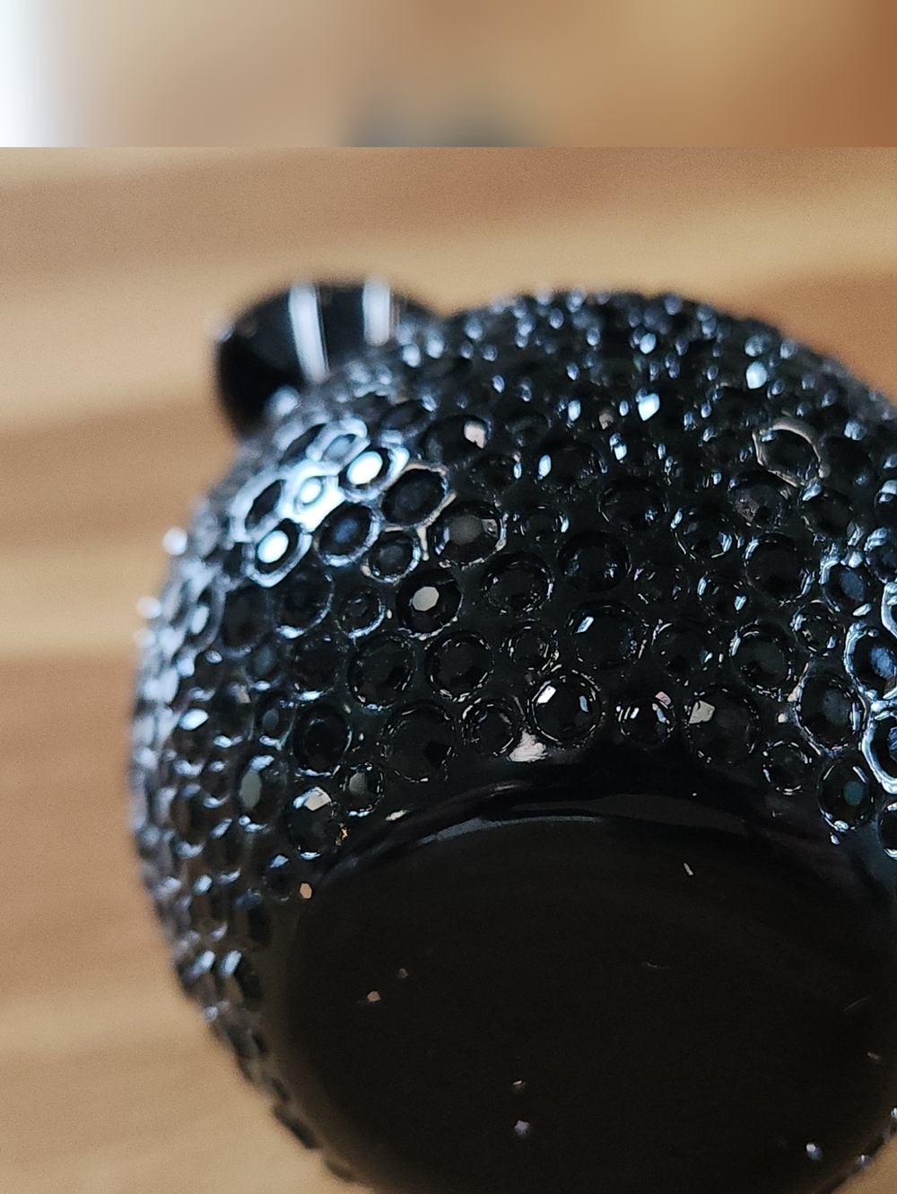 Coach Crystal Black Apple Bag Charm - Picture 5 of 8